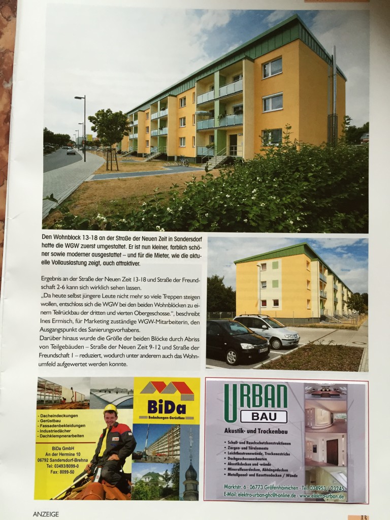 Wohnblock Umbau Sandersdorf